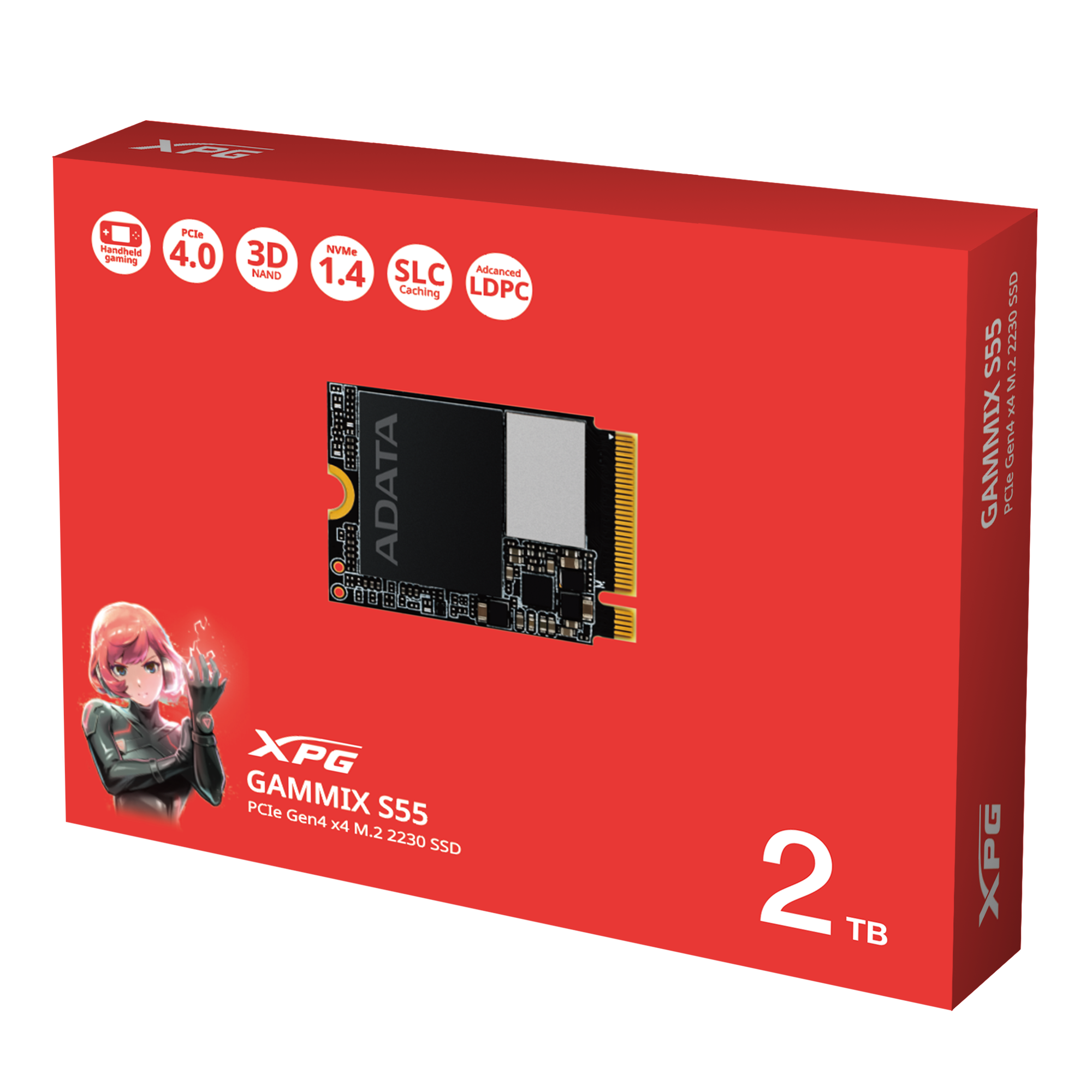 Твердотельный накопитель ADATA SGAMMIXS55-2T-C